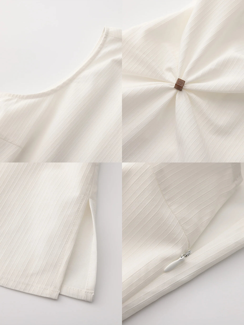 Sleeveless Satin Ruched Tank Top