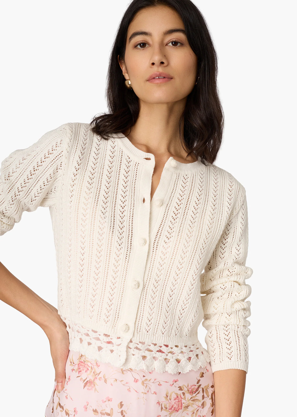 Lilibeth Pointelle Cardigan