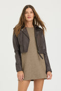 Erin Burnished Leather Jacket