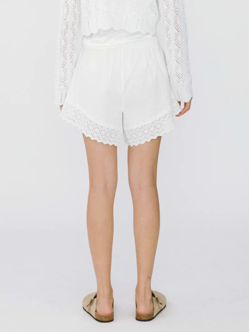 Casual Lace Cotton Shorts