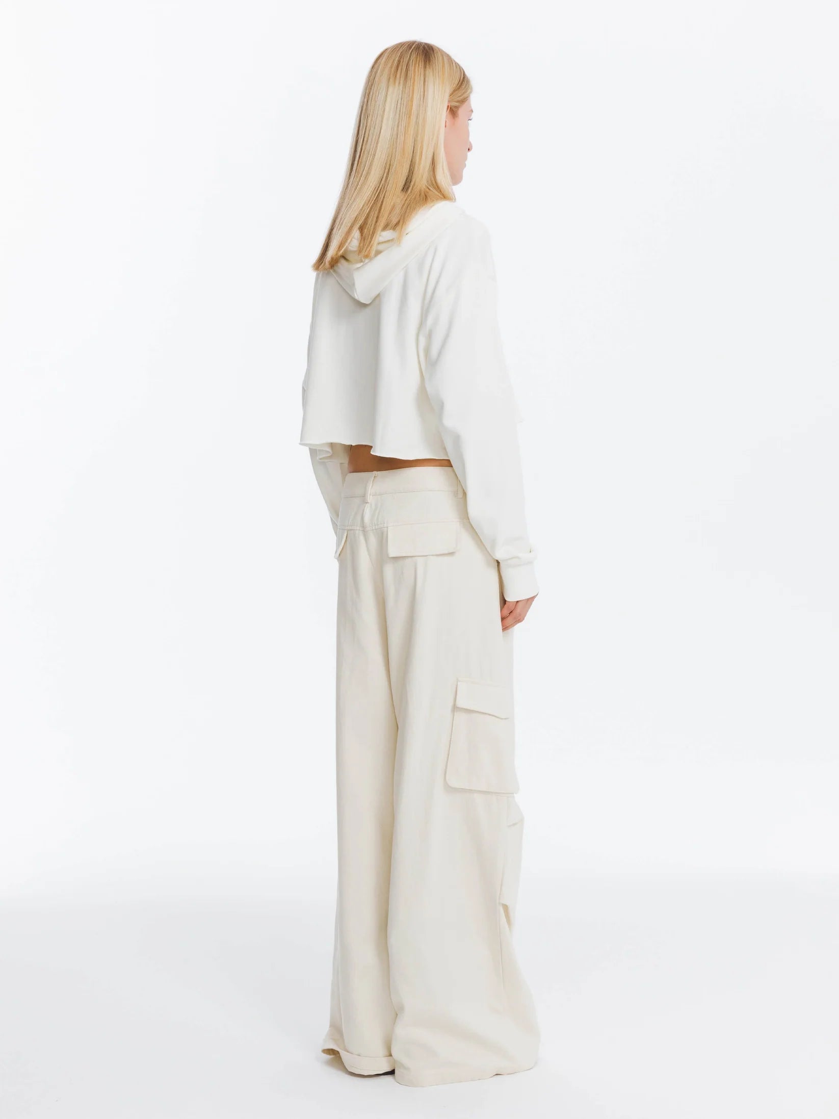 Pure Cotton Twill Cargo Trousers