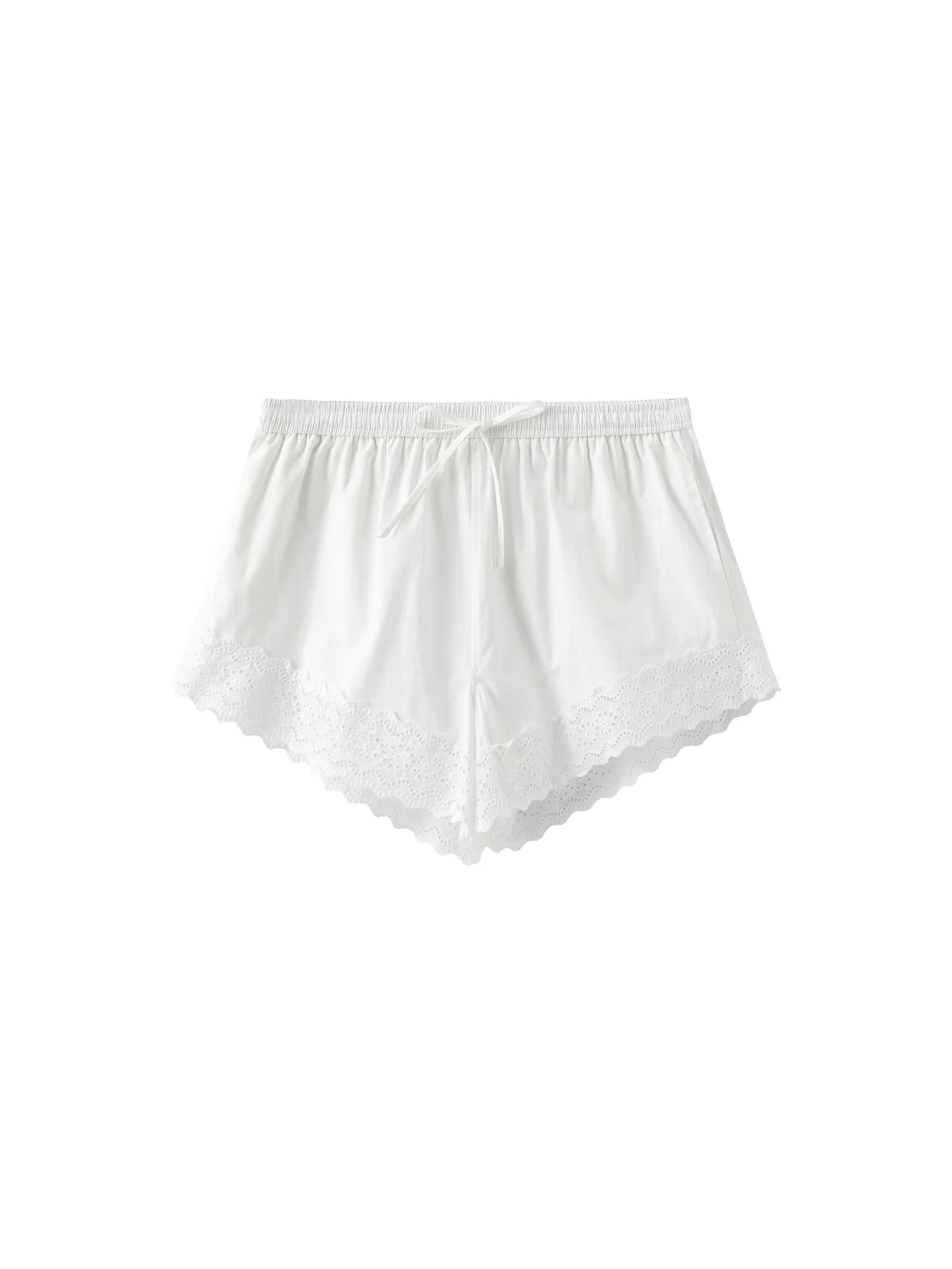 Casual Lace Cotton Shorts