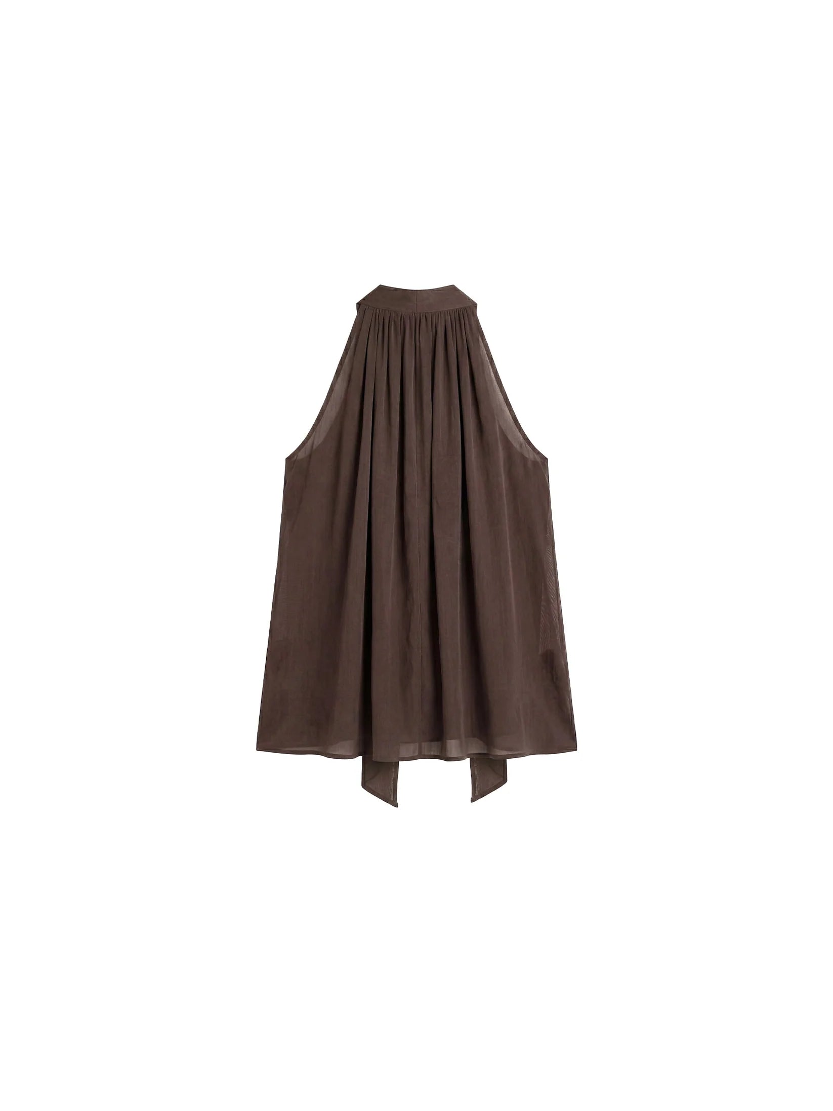 Halter Neck Keyhole Sleeveless Blouse