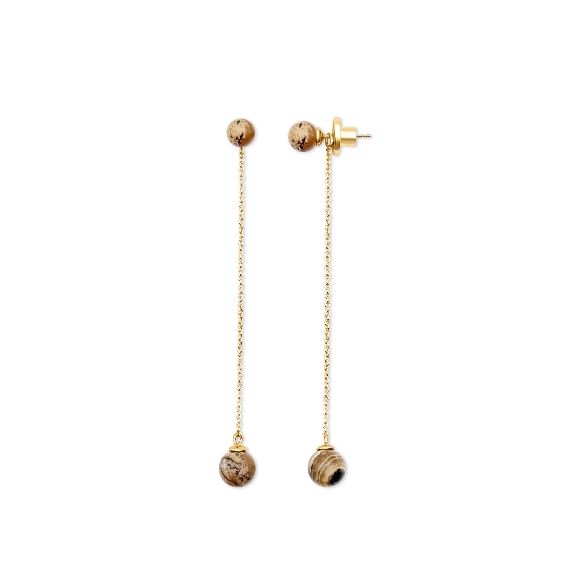Eclipse Chain Drop Earrings