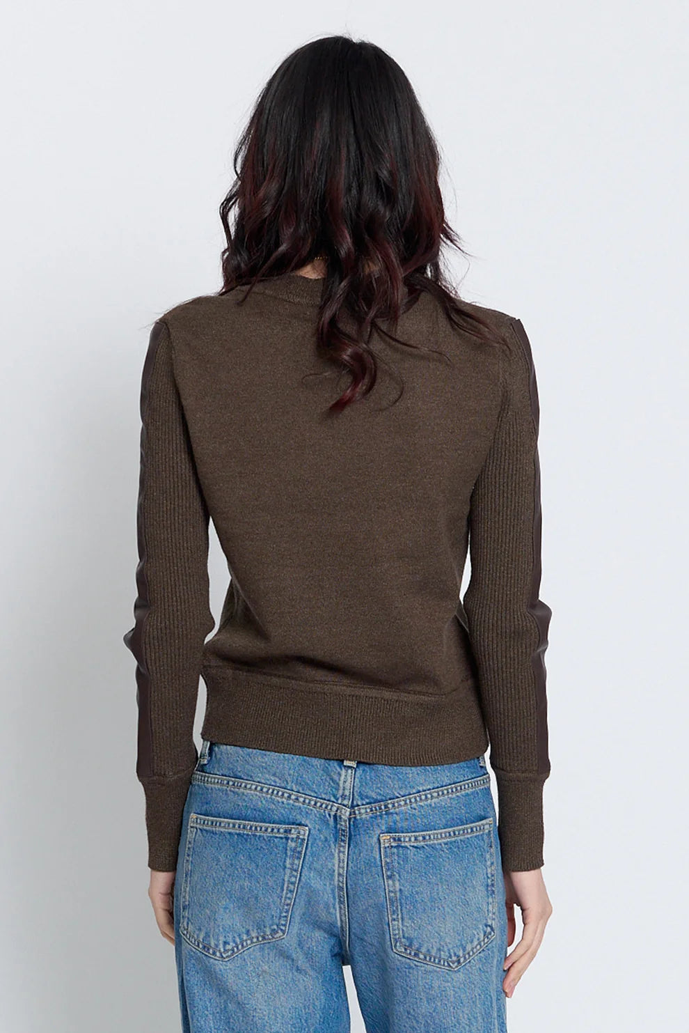 Vesper Vegan Panel Long Sleeve Crew