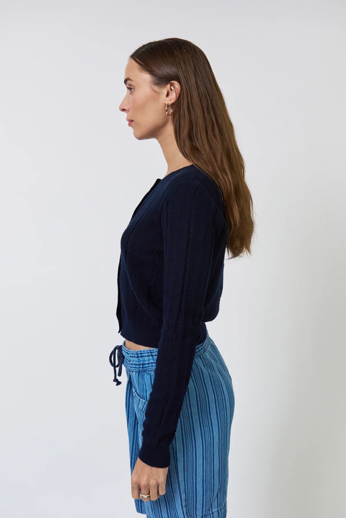 Clover Novelty Stripe Cardigan