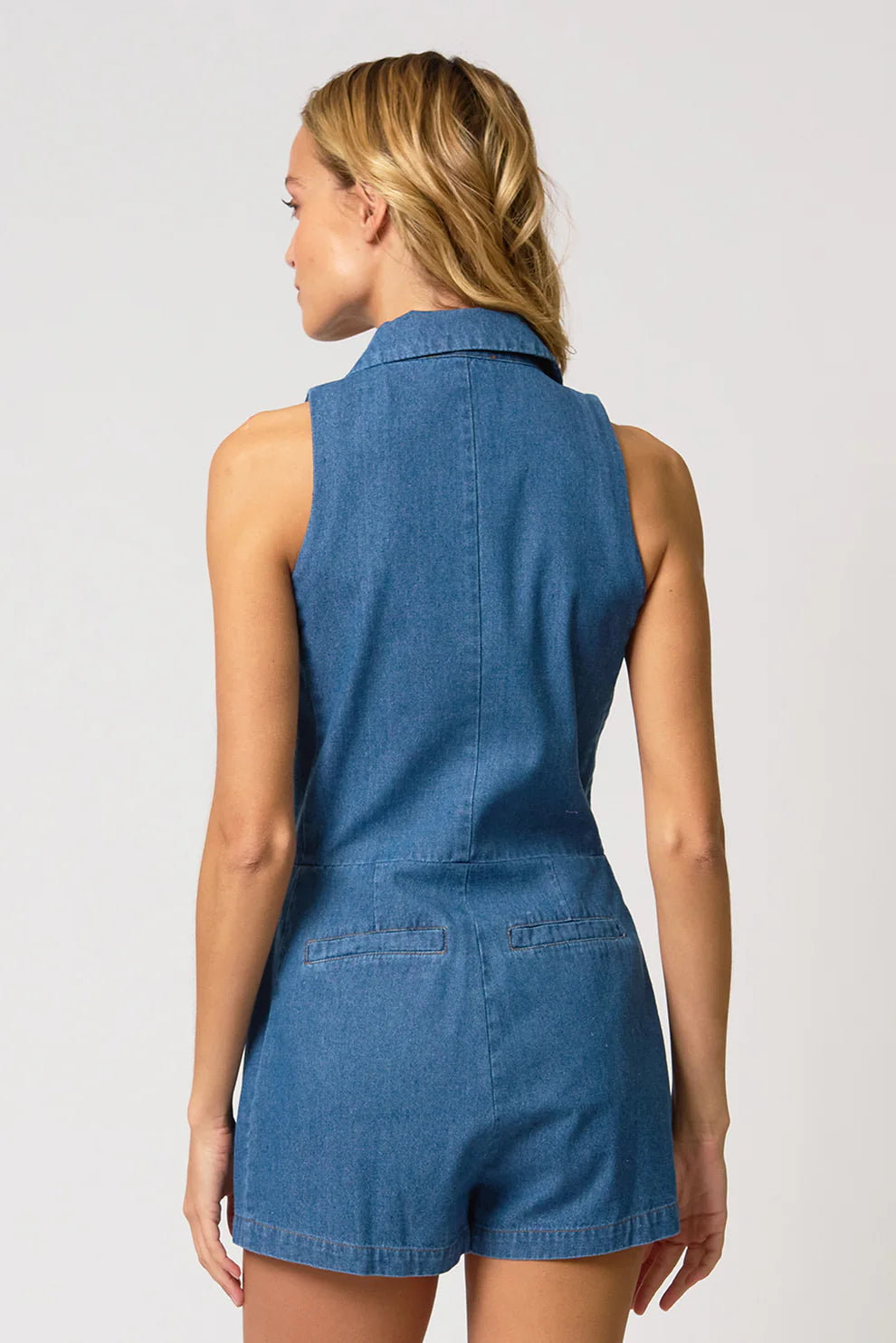 Hazel Chambray Trench Romper