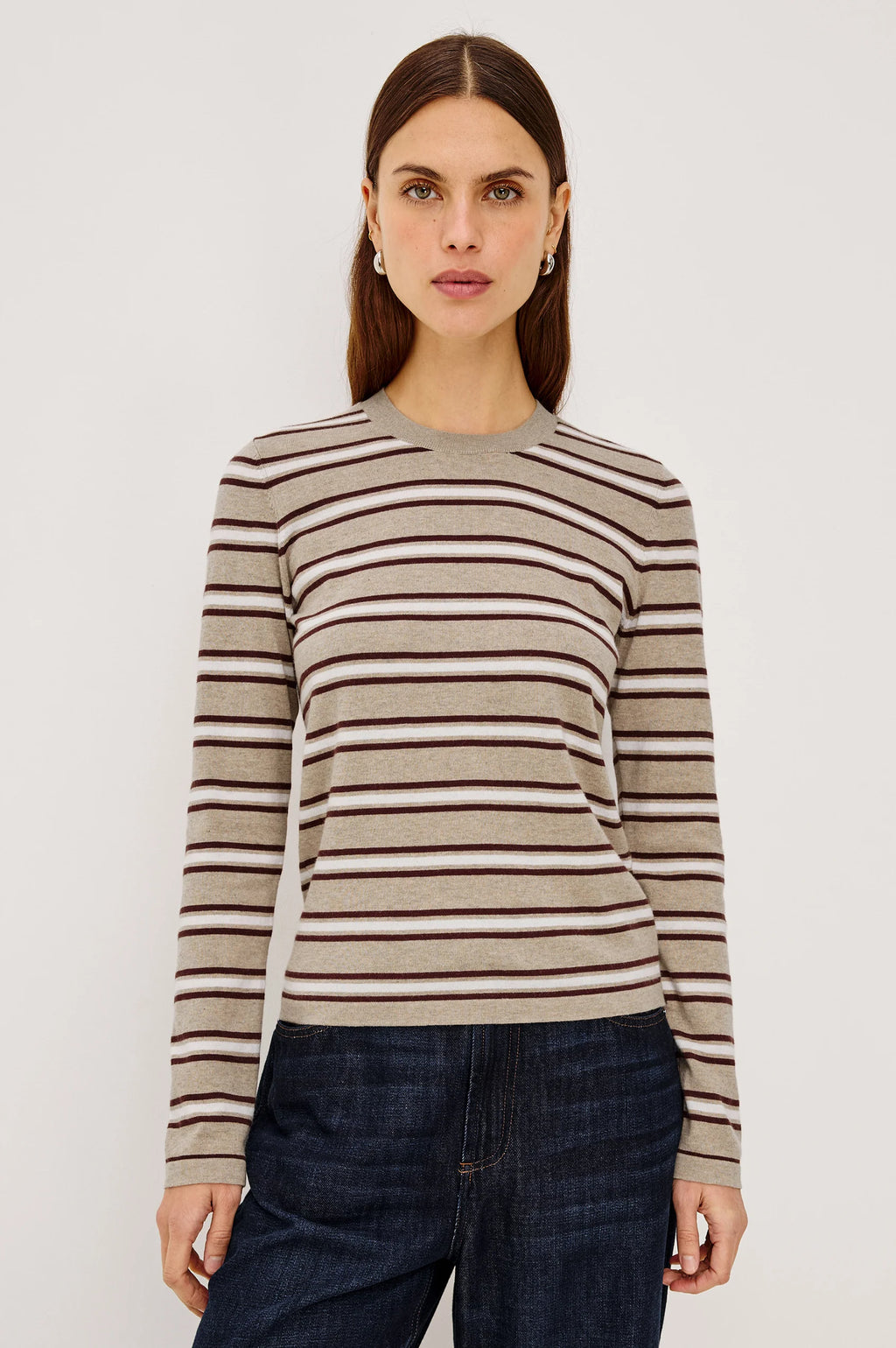 Davie Cotton Cashmere Long Sleeve Tee