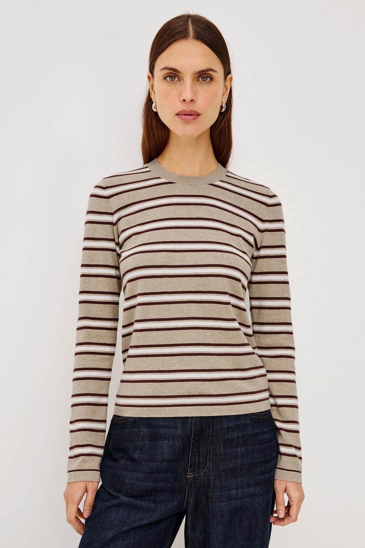Davie Cotton Cashmere Long Sleeve Tee