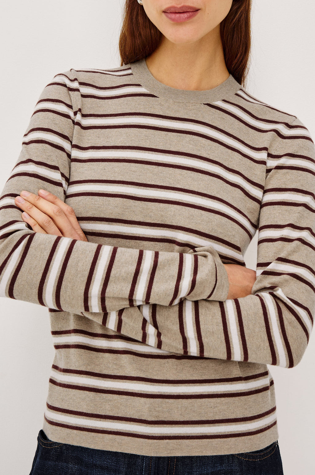 Davie Cotton Cashmere Long Sleeve Tee
