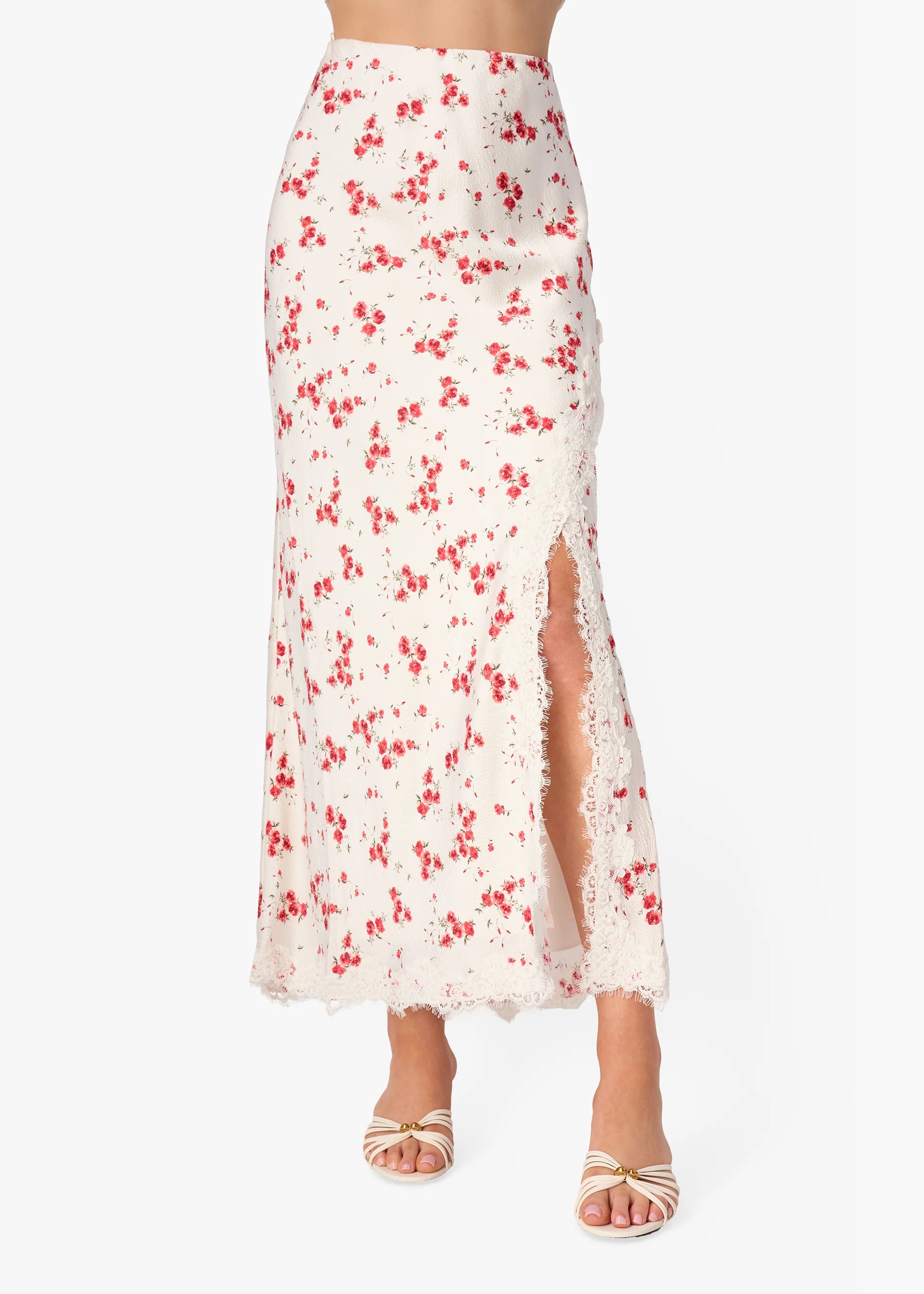 Teagan Hammered Silk Skirt