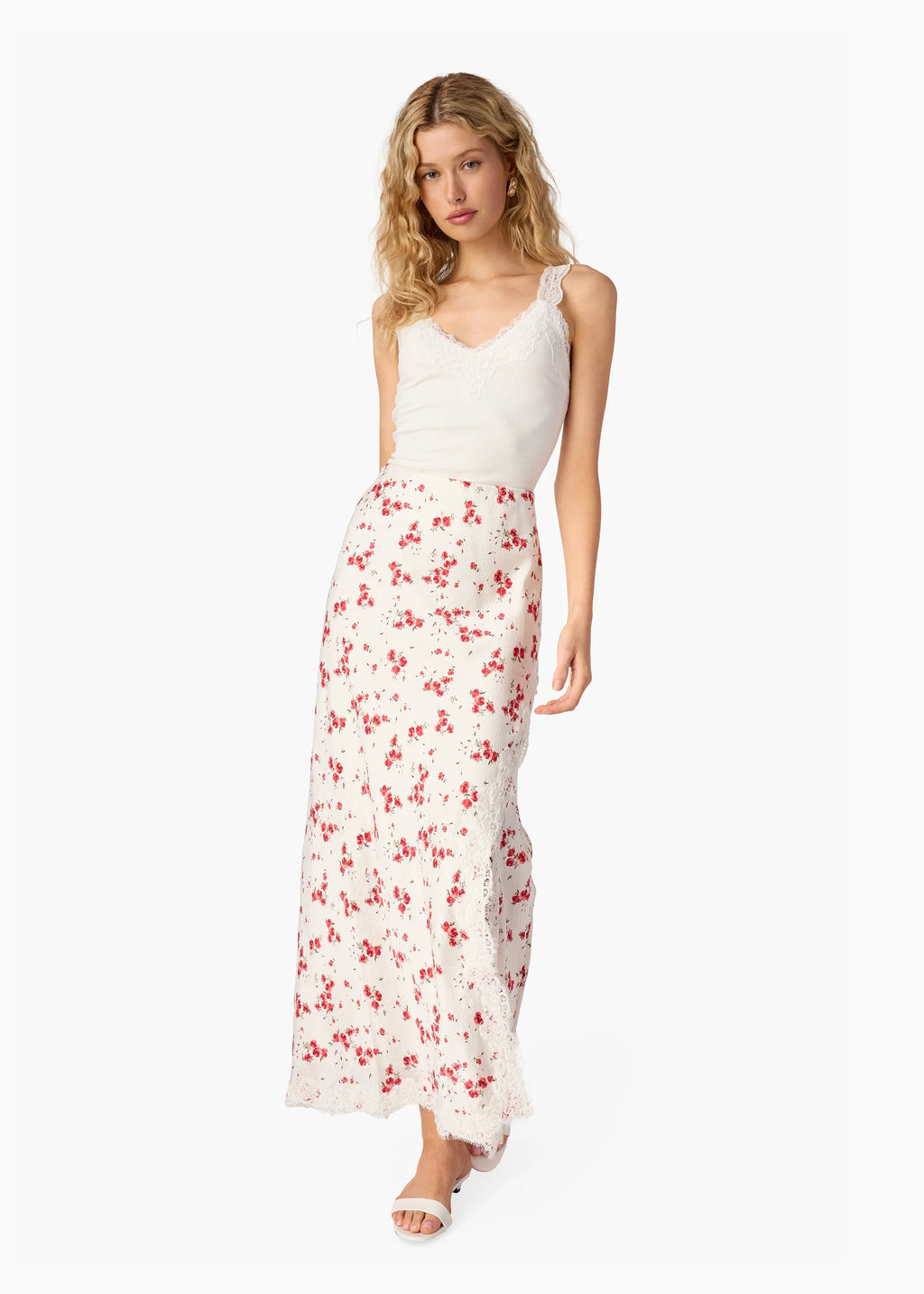 Teagan Hammered Silk Skirt