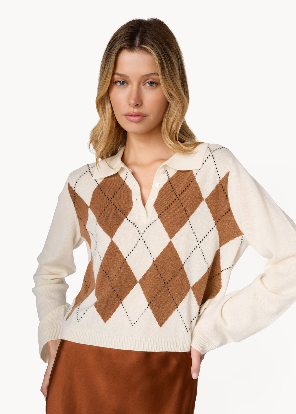 Morris Cropped Cashmere Polo