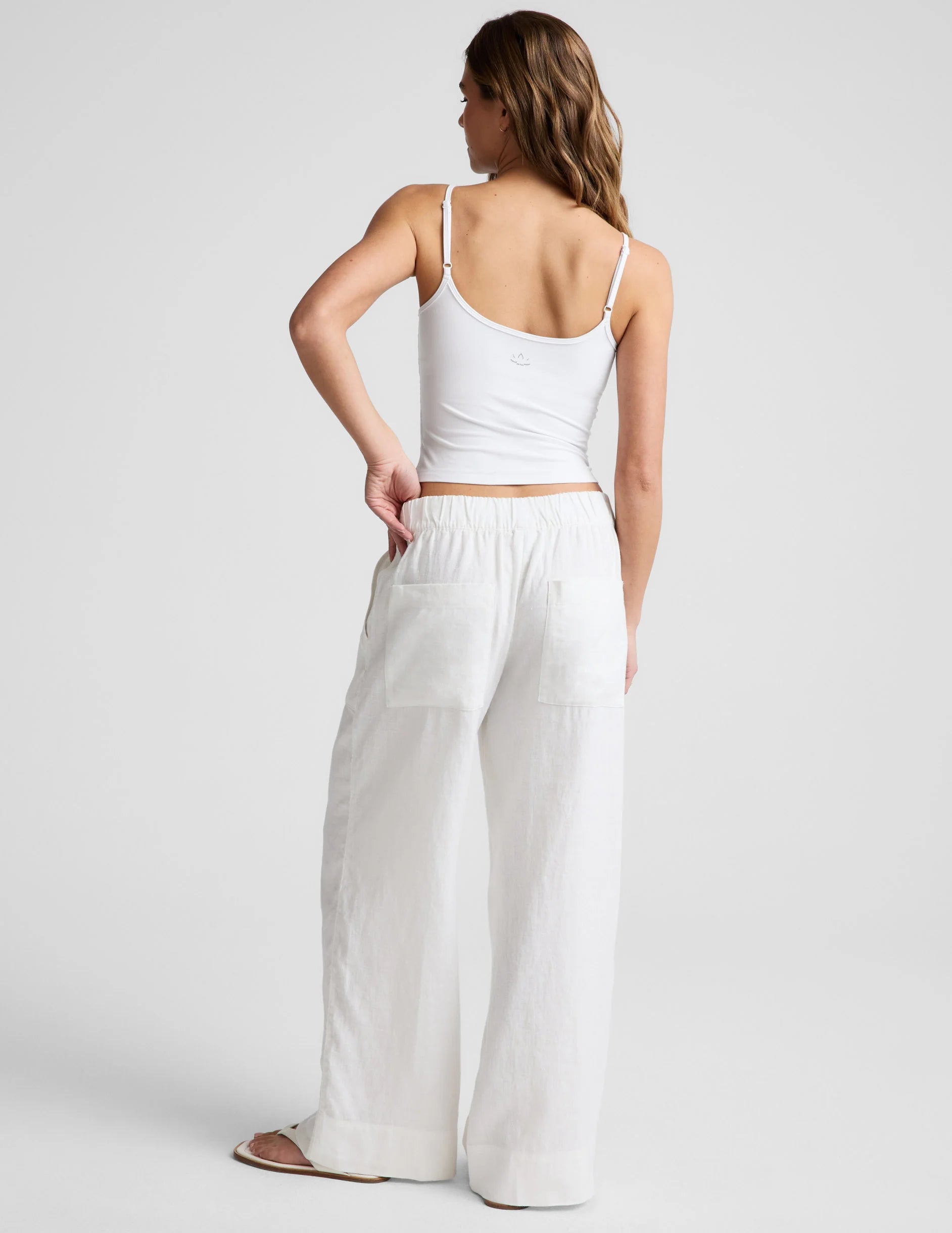 SoftWash Linen Easy Wide Leg Pant 31"