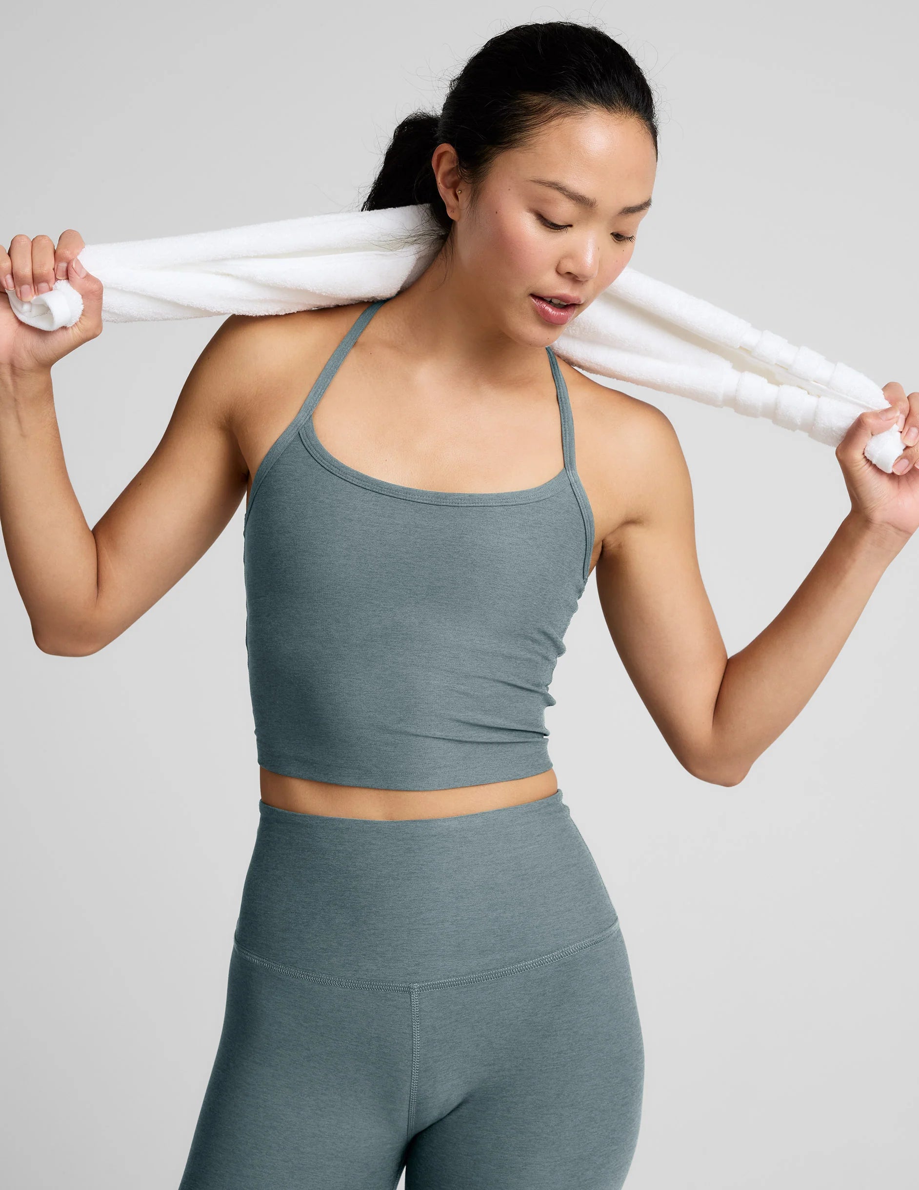 Spacedye Slim Racerback Cropped Tank