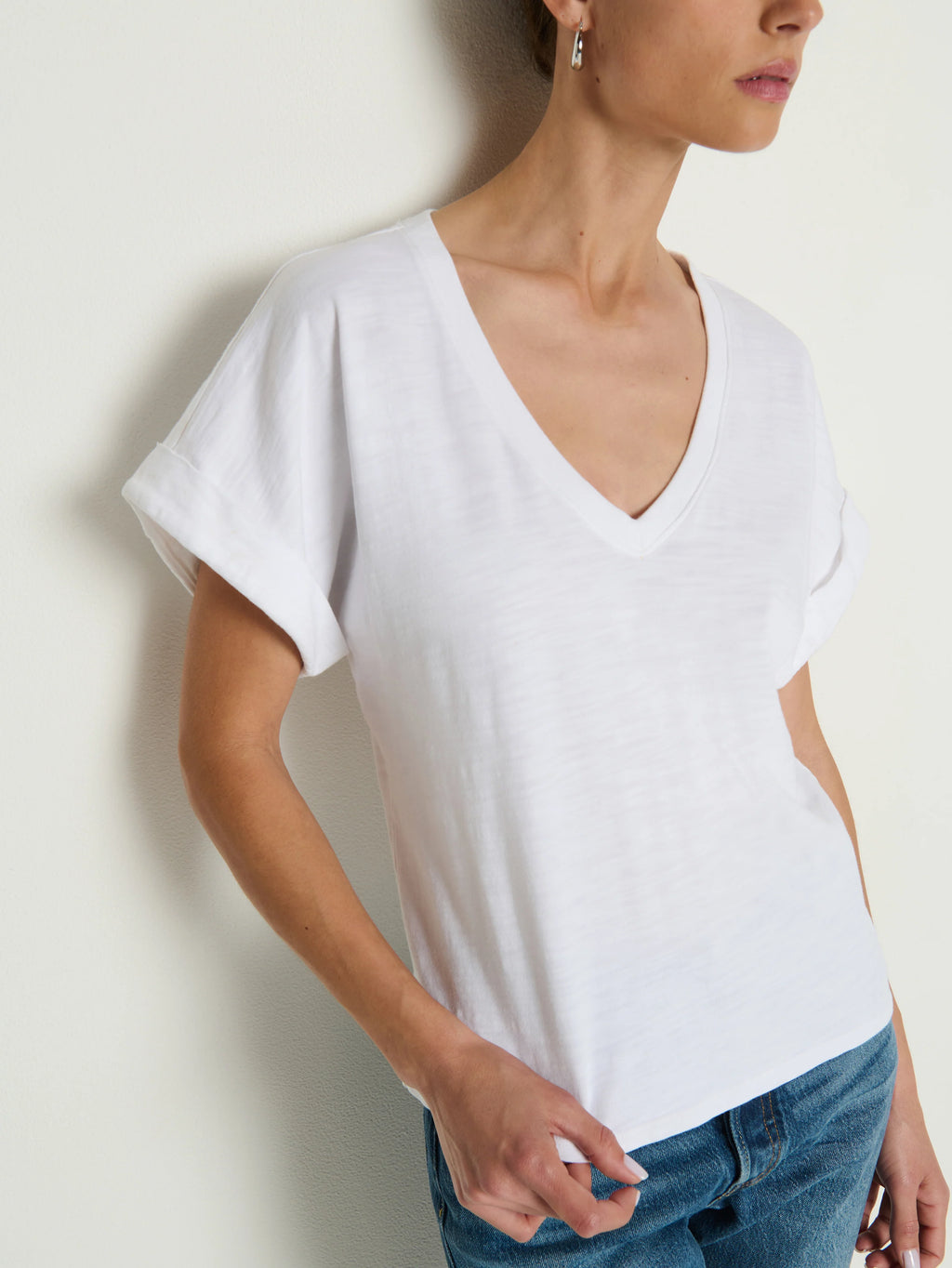 Stevie Cuffed V-Neck
