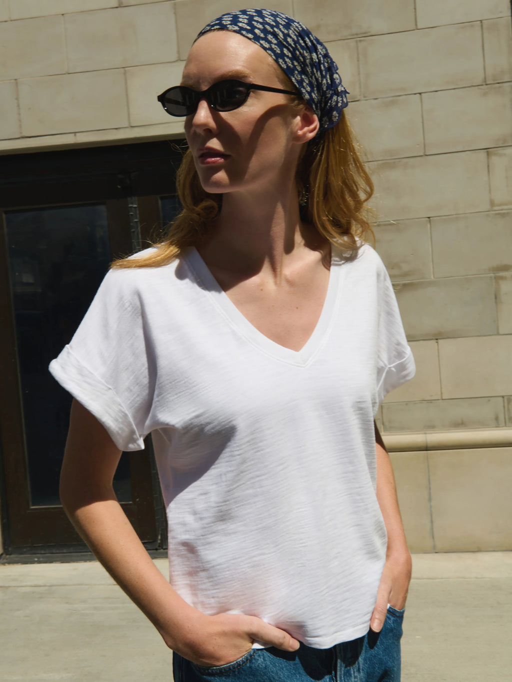 Stevie Cuffed V-Neck