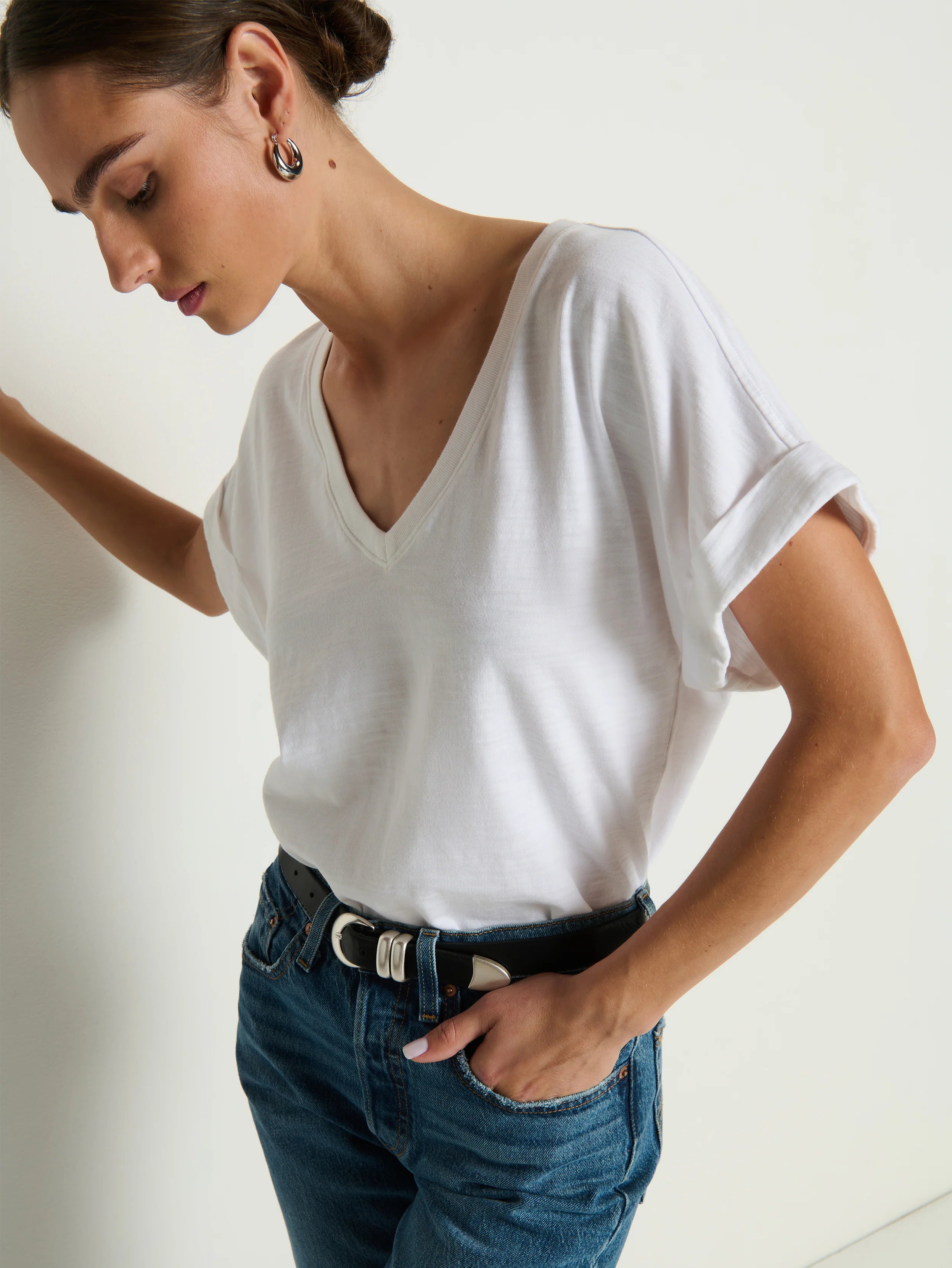 Stevie Cuffed V-Neck