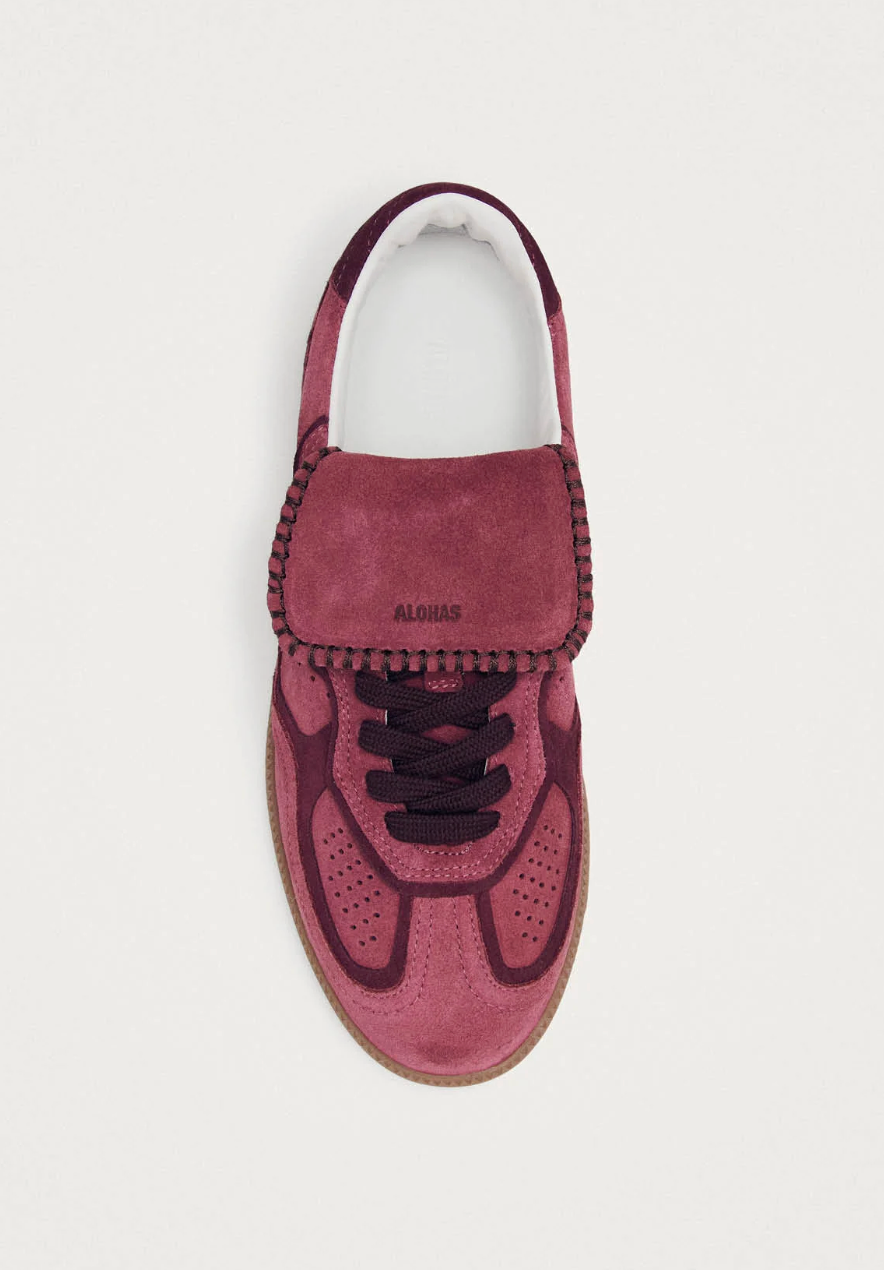 Tb.490 Club Suede Raspberry Leather Sneakers