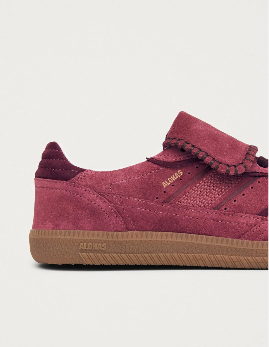 Tb.490 Club Suede Raspberry Leather Sneakers