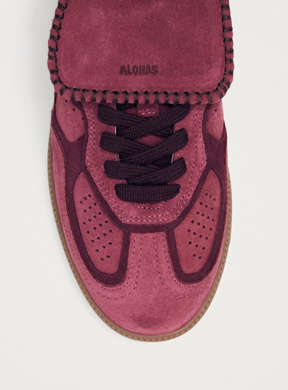 Tb.490 Club Suede Raspberry Leather Sneakers