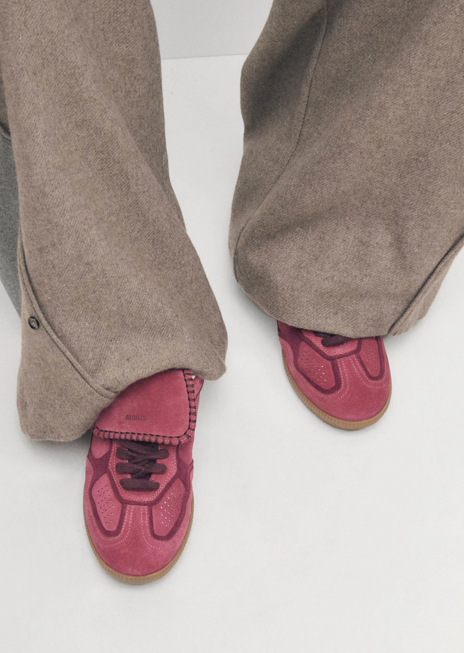 Tb.490 Club Suede Raspberry Leather Sneakers