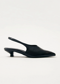 Eros Black Leather Pumps