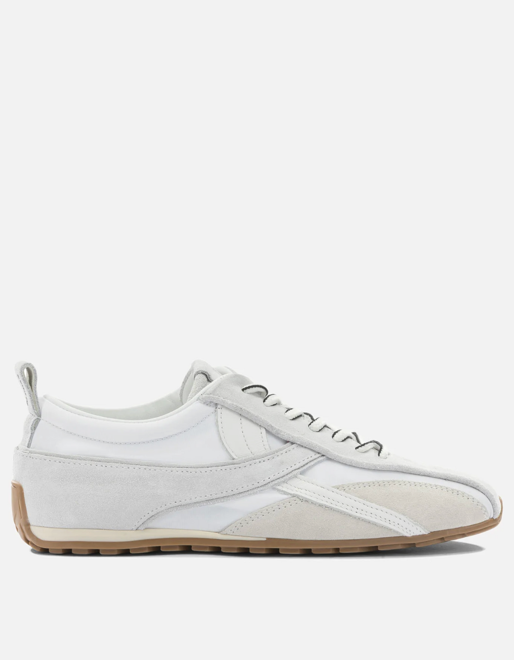 Tb.304 Nylon All White Leather Sneakers