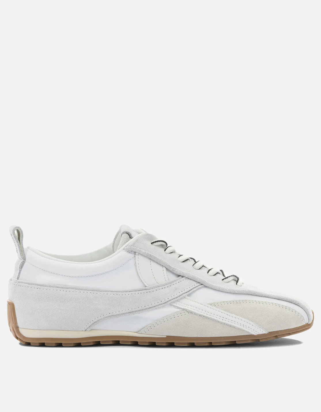 Tb.304 Nylon All White Leather Sneakers