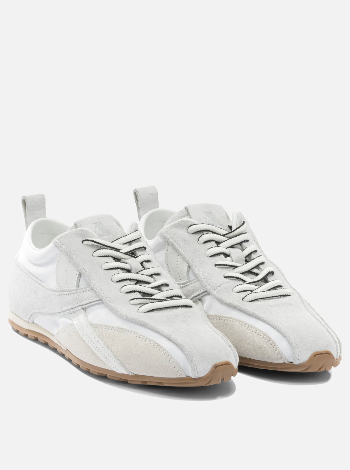 Tb.304 Nylon All White Leather Sneakers