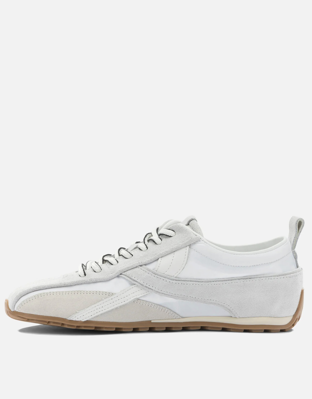 Tb.304 Nylon All White Leather Sneakers
