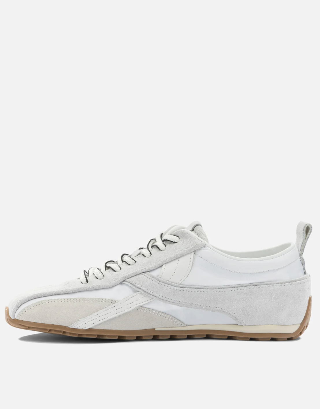 Tb.304 Nylon All White Leather Sneakers