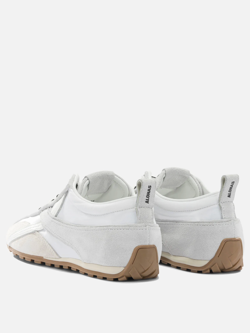 Tb.304 Nylon All White Leather Sneakers