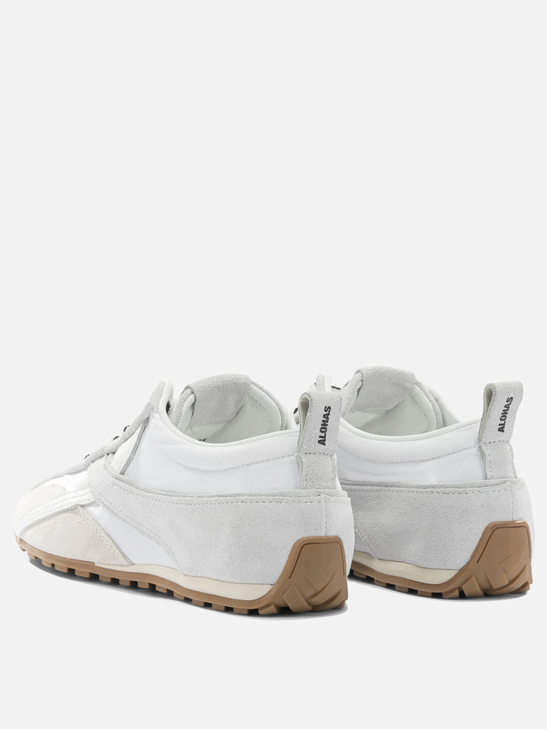 Tb.304 Nylon All White Leather Sneakers