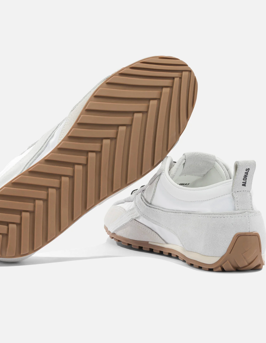Tb.304 Nylon All White Leather Sneakers