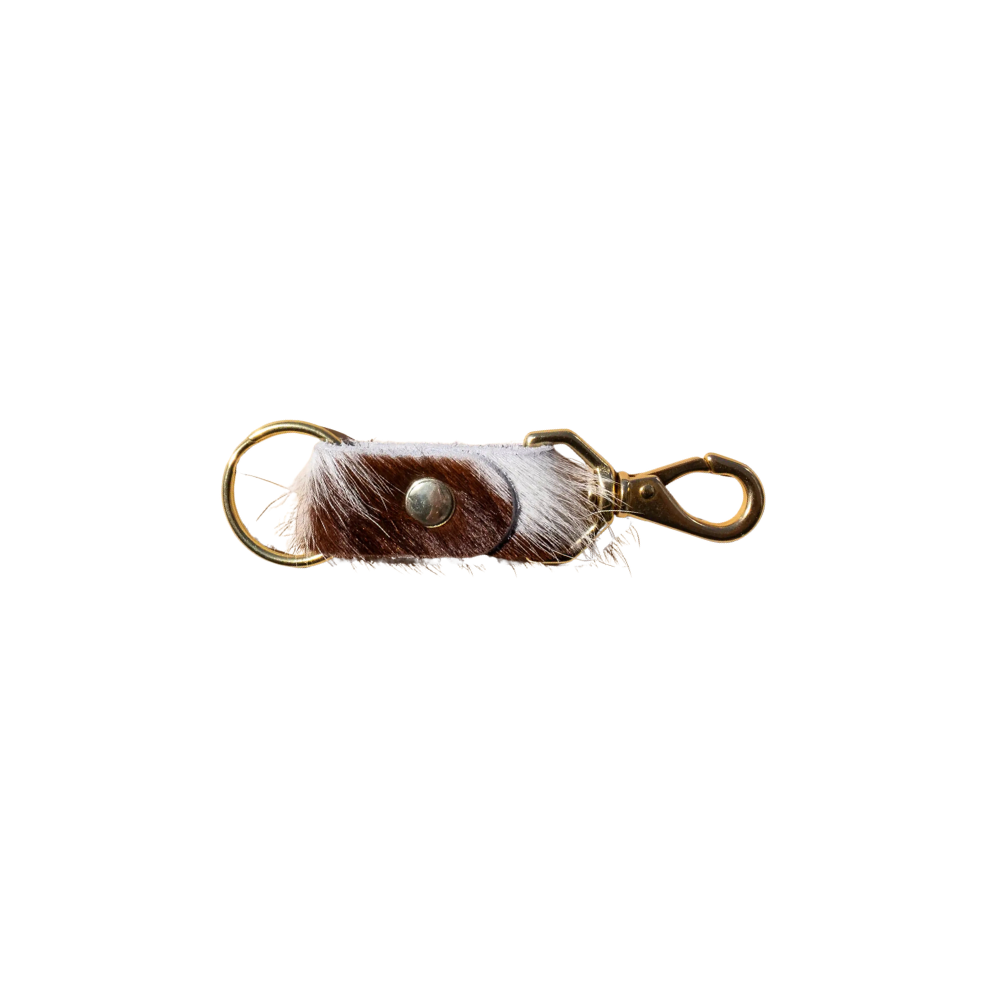 Cowhide Keychain