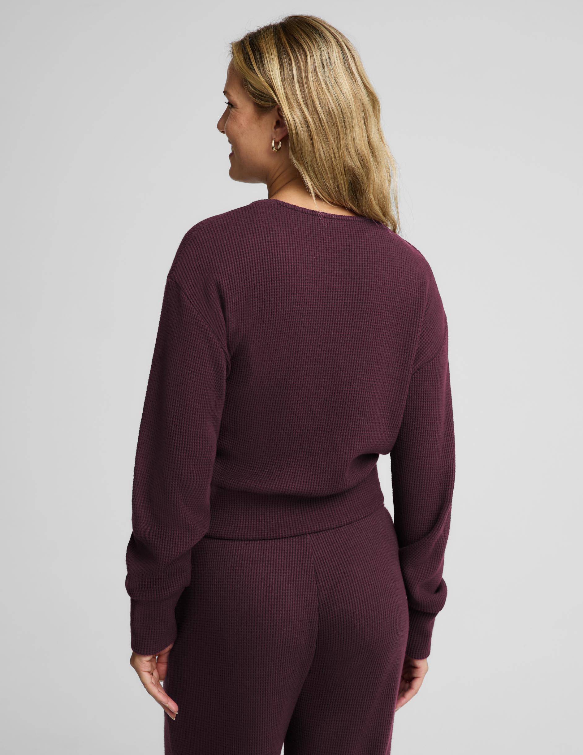 Rest Day Waffle Wrap Pullover