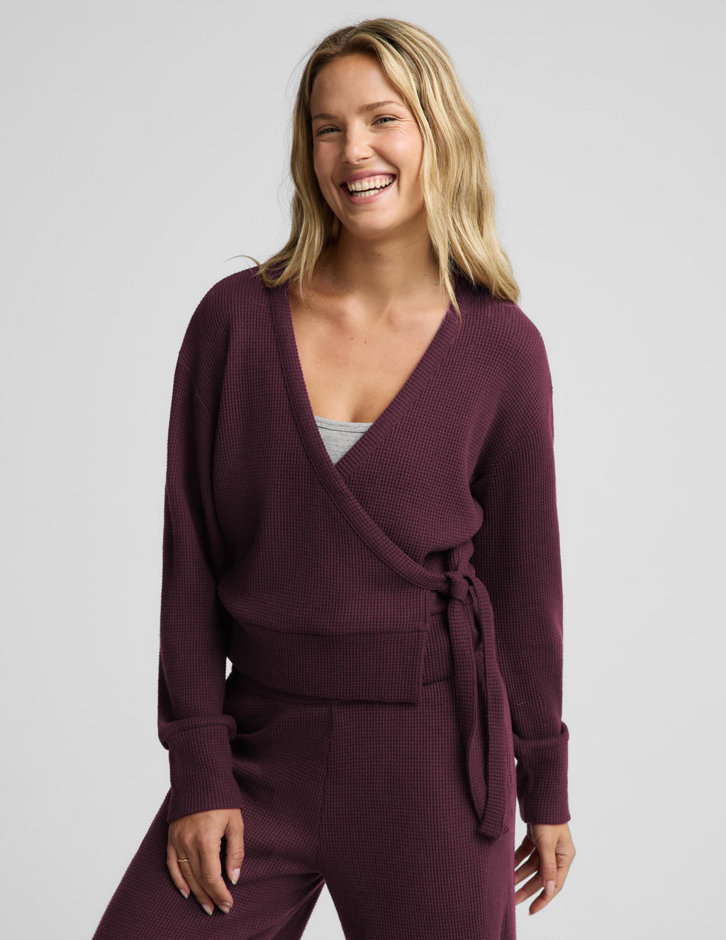 Rest Day Waffle Wrap Pullover