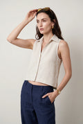 The Boxy Sleeveless Shirt - Linen