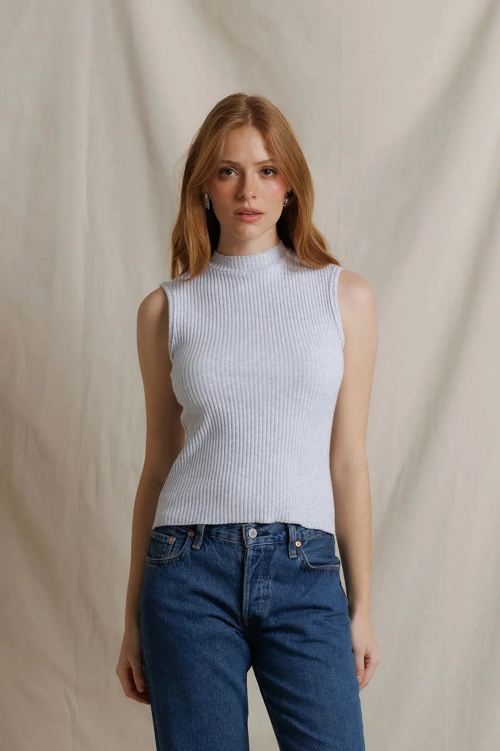 Violet Mockneck Tank